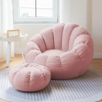 Bean Bag Cover ilma t&auml;idiseta, Lazy Bean Bag Chair Cover, Ultra pehme kangast valmistatud tugitool, pehmed m&auml;nguasjad Storage Bean Bag Chair Cover 85 x 65 cm