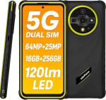 Ulefone Armor X31 PRO 5G Outdoor nutitelefon ilma lepinguta, 64MP + 25MP kaamera (&ouml;&ouml;n&auml;gemine ja avauss&auml;hvatus), 5G 16GB + 256GB, 6.56 tolli HD + 120Hz, IP68 Android 14 vastupidav mobiiltelefon, 3 kaardipesa, GPS NFC roheline