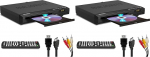 MAJORITY DVD-m&auml;ngija | Region Free Mini DVD-m&auml;ngija kompaktne TV/TV jaoks | 1080p Upscaling, USB ja CD taasesitus | HDMI-kaabli ja puldiga (2 tk)