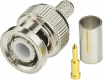 Eightwood BNC Crimp Plug Adapter 10 tk 50 Ohm SDI mees BNC naine Crimp Connector Adapter RG58 RG142 LMR195 koaksiaalkaablile