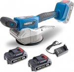 HERZO Wireless Tile Vibration Leveling Machine, Tiling Vibrating Tool, with 12 Adjustable Speeds, Suction Cup, Digital Display (Batteries Included)