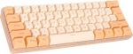 Juhtmega m&auml;nguklaviatuur RGB taustavalgustusega mehaaniline klaviatuur kompaktne klaviatuur 61 klahviga 11 10 8 7 Vista XP ja OS X oranžkollane kollane