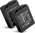 CELLONIC 2 x Panasonic Lumix DMC-FZ18, Lumix DMC-FZ28, Lumix DMC-FZ50, CGA-S006 - (750 mAh, 7,4 V) aku kaamerale.