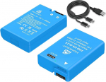 Homesuit EN-EL14 EN-EL14a aku 1600mAh ja 2-in-1 Type-C otselaadimiskaabel Nikon D5600 D3300 D3500 D5100 D5500 D3100 D3200 D5200 D5300 Coolpix P700 0 P7100 P7200 P7200 P7700 P7800 kaamerale (2 tk)
