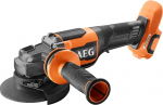 AEG PRO18V akutoitega nurklihvmasin BEWS18-125BLPX2-0 (harjadeta, FIXTEC mutter - kiire ketasvahetus, lihvimisketta t&uuml;&uuml;p 27, l&otilde;ikeketta t&uuml;&uuml;p 1, max. L&otilde;ikes&uuml;gavus 26 mm ilma aku ja laadijata)