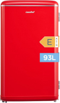 Comfee RCD93RE2EURT(E) Small Refrigerator, 93 Litre Retro Fridge, Mini Fridge with Adjustable Thermostat, Silent, Suitable for Home, Office and Hotel, Red