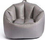 Kreative Freizeit Kleine Wohnung Stoff Faule Diivan, Einbalkonisches Schlafzimmer Kleines Sofa -bohnen -Taschen -Sofa, Abnehmbar, Waschanlage Dull-Grey