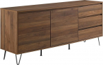 Crosley m&ouml;&ouml;bli Teagan Record Storage Sideboard, pruun tammepuu