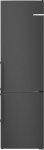 Bosch Fridge-Freezer Combination 203 x 60 cm, Series 4, KGN39VXAU, 260 L Cooling & 103 L Freezer, Total No Frost, VitaFresh XXL, Longer Freshness, Extra Quiet, Brushed Black Steel, AntiFingerprint