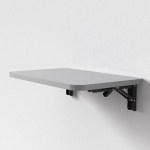 Wandmontierter Klapptisch mit Ablagefl&auml;chen, kompakter Klapptisch f&uuml;r kleine R&auml;ume, ideal f&uuml;r Waschk&uuml;che oder Heimb&uuml;ro, platzsparend, faltbarer Wandschreibtisch