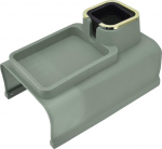 CHICIRIS diivanivarre tassihoidja diivanivarre tassitaldrik silikoonist korpus koos 4 alumise rauast toruga elutuppa r&otilde;dule vabade k&auml;te jaoks (t&auml;iustatud roheline)