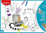 Maped Painting Set 831210 Lauaplaatide komplekt (15 tk, DIN A3), assortii