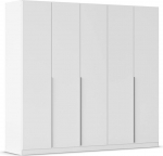 Rauch M&ouml;bel Alabama garderoobikapp magamistuppa, lastetuppa, elutuppa, garderoobikappi, esikusse, 5 uksega, koos Superior lisatarvikute paketiga, valge, laius 226 cm