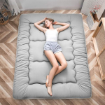 MAXYOYO Futon madrats, p&otilde;randamatt, polsterdatud jaapani tatami voodi, paks, kokkupandav, magamismadrats, rullmadrats, p&otilde;randal lebotamine, k&uuml;lalismadrats (Hall, 90 x 190 cm)