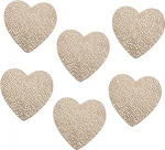 NIYANGLE 6st&uuml;cke Herzf&ouml;rmige Tischsets Aus Strapazierf&auml;hige Esssets Hitzebest&auml;ndige Platzsets F&uuml;r Haushalt Und Verschiedene Anl&auml;sse