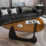 Kolmnurkne klaasist kohvilaud, kaasaegne k&uuml;ljelaud, t&auml;ispuidust alus ja karastatud klaasist plaat elutuppa, r&otilde;dule, terrassile, kontorisse, A1.81.8 x 56.9 x 40.6 cm, A1.81.8 x 56.9 x 40.6 cm