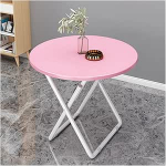 Tragbarer, runder Klapptisch mit Metallhalterung und Marmor-Tischplatte, ideal f&uuml;r kleine R&auml;ume und Mahlzeiten im Freien (suurus: 70 cm, v&auml;rv: 3)