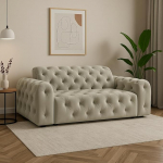 Imebel Chesterfield diivan, Diivan 2-kohaline, Diivan elutuba, 2-kohaline diivan, Diivanid ja diivanid, Sametist diivan, Polsterdatud diivan, Klassikaline, Elegantne, Retro stiilis, Mugav, Candi 190 x 94 x 80 cm