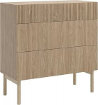 Selsey Nolie 3 sahtliga kapp, push to open, 90 cm, &otilde;litatud tammepuu