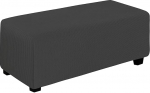 Easy-Going Elastic Stool Folding Stool Furniture Protector pehme ristk&uuml;likukujuline Slipcover elastse p&otilde;hjaga (Ottoman XL, tumehall)