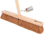 BawiTec Craftsman Broom Industrial Broom 40 cm lai / pikk koos k&auml;epideme auguga ja t&ouml;&ouml;riista puidust k&auml;epidemega 160 cm, t&ouml;&ouml;koja luud koos kookosp&auml;hkli looduslikest kiududest harjastega, saali luud koos k&auml;epidemega (luud 40 cm).