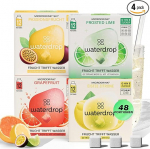 Waterdrop&reg; Microdrink Tropical Mix, 48 Waterdrop Drops Cubes, 4 puuviljasorti, sealhulgas J&auml;&auml;tis Tee Lemon, suhkruvaba joogipulber, maitse vee jaoks, madala kalorsusega ja v&auml;&auml;rtuslikud vitamiinid.
