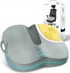 Travel Ease Ergonoomiline istmepadi, Premium Memory Foam istmepadi koos libisemiskindla alusega pika istumise jaoks, puusa tugipadi kontoritoolile, autoistmele, m&auml;ngutoolile (Hall)