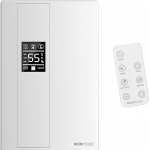 MONHOUSE Dehumidifier for Home - 2200 ml Tank - Remote Control, Sleep and Defrost Mode, LED Display, 24-Hour Timer and Automatic Shut-Off - Electric Moisture Absorber - White