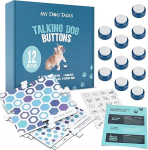 Dog and Cat Communication Training Buttons | MyDogTalks (12 Buttons & 3 Mats)