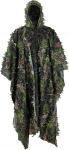 Zicac Outdoor koos kiiresti kuivava pol&uuml;estri 3D lehed Camouflage Cape Cape mantel Stealth metsa Jahir&otilde;ivaste riietus