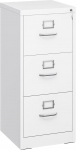 YITAHOME lukustatav arhiivikapp, metallist arhiivikapid 3 sahtliga A4, Legal, Letter, kallutusvastane kontorikapp koos kiipkaardipesaga kodukontorisse, valge, 45,8 x 45 x 103 cm