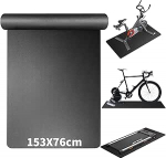 P&otilde;randa kaitsematt Fitness Equipment Treadmill Mat &uuml;hilduv Peloton jalgrattaga, 6 mm libisemiskindel heli neelav spordimatt Cross Trainer, Roller Trainer ja spordiseadmete jooga matt