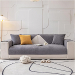 BDMFJY Veekindel diivanikate 1 2 3 4-kohaline diivanikate istmepinna nurgale diivanikate diivanikaitsja libisemisvastane diivanikate L-kujuline diivanikate, diivanikaitse kassikoer, tumehall, 90 x 160 cm.