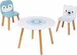 Janod J09650 Polar Medium White Table and 2 Chairs