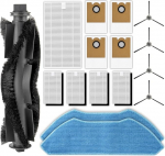 (16-osaline pakk) M2 Pro varuosad Lefant M2 Pro/M2S Pro robottolmuimejale, 1 harjarull, 4 k&uuml;lgharja, 4 HEPA-filtrit koos vahufiltritega, 2 mopipatja, 4 tolmukotti, 1 HEPA-filter alusele