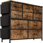 Zstar sahtlitega kapp magamistuppa, riidest hoiukapp metallraamiga, kaasaegne dekoratsioon puidust laua peal kapp 10 sahtliga magamistuppa, koridori, pruuniks