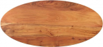 vidaXL lauaplaat, puidust lauaplaat, s&ouml;&ouml;gilaud, kohvilaud, asenduslauaplaat, t&auml;ispuidust laud, 110 x 40 x 2,5 cm, ovaalne tahke akaatsiapuu