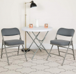 Flash Furniture metallist kokkupandavad toolid - Hall kangas/halli raam - 4 tk.
