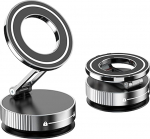 GUPTOMES mobiiltelefoni hoidja auto magnet uuendamine vaakum magnetiline kokkupandav hoidja 360&deg; p&ouml;&ouml;ratav armatuurlaual ja autoaknas koos iminapaga, sisaldab magnetilist kile k&otilde;igile nutitelefonidele, h&otilde;bedane