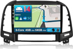 JOYX Android 10 autoraadio sobib Hyundai Santa FE-le (2006-2012) - 4G+64G - sisseehitatud DSP/Carplay/Android auto - kaamera MIC tasuta - 9-tolline - SWC 4G WiFi Bluetooth 5.0 DAB Fast Boot 360 kaameraga