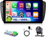 4G 128G VECHTEL 9-tolline Bluetooth autoraadio Seat Ibiza 6J 2009-2013 Carplay Android auto, Android 15, EQ, WiFi GPS, Mirror Link, RDS/FM raadio 2 DIN koos AHD tagurduskaameraga