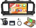 8 s&uuml;damikud 6 + 128G traadita Carplay Android autoraadio Citroen Jumpy 3 / Peugeot Expert / Toyota Proace 2016-2021 9-tolline puuteekraaniga raadio koos Android auto peeglilinkiga Bluetooth FM / RDS / EQ / DSP WiFi GPS navigatsiooniga