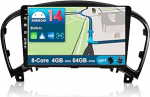 JOYX Android 12 autoraadio sobib Nissan Juke J15 (2010-2019) / YF15 Infiniti ESQ (2011-2017) - [4G+64G] - Sisseehitatud DSP/Carplay/Android auto - Kaamera mikrofonivaba - 9-tolline - SWC 4G WiFi BT DAB-ga