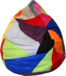 Heunec - 670891 Patchwork Bean Bag 120 L Multi-Coloured