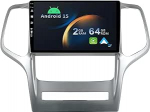 Android 14 autoraadio Jeep Grand Cherokee WK2 (2008-2013) [Integreeritud CarPlay/Android Car/GPS]-9-tolline IPS 2.5D puuteekraan tasuta DAB/juhtimisratta juhtimine/peegelLink/Bluetooth 5.0/WiFi