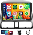 [4G + 128G] Inefala Android 15 autoraadio Honda CRV 2002-2006 juhtmevaba Carplay Androidiga, 9-tolline puutetundlik raadio koos GPS WiFi RDS/FM Bluetooth EQ SWC tagurduskaamera mikrofoniga