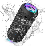 Ortizan Bluetooth-k&otilde;lar v&auml;rvilise LED-valgusega, kaasaskantav minibluetooth-boks k&auml;ed-vabad funktsiooniga, IPX7 veekindlus ja 360&deg; surround-heli, juhtmevaba k&otilde;lar, muusikak&otilde;lar TWS, AUX, TF.