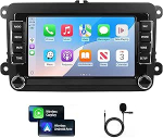 Autoraadio Stereo Volkswagen VW Jetta Tiguan Beetle Passat Golf Polo Skoda koos Carplay Android Auto 7-tollise puuteekraaniga VW autoraadio koos GPS SWC WiFi Bluetooth FMiga