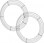 2 St&uuml;ck 30,5 cm Drahtkranz Rahmen Metall Runde Kranz Form Schwarze Drahtringe zum Basteln Weihnachtskr&auml;nze Baumgirlande Blumenarrangements Neujahr DIY Bastelbedarf und Feiertagsdekoration