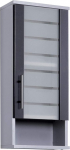 Schildmeyer Niko 113288 Wall Cupboard Glossy Silver Anthracite 30.3/20.5/70.8 cm